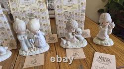 Lot of 6 Precious Moments Original 21 Collection Porcelain Figurines