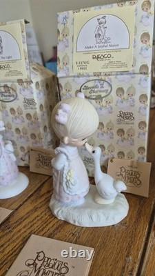 Lot of 6 Precious Moments Original 21 Collection Porcelain Figurines