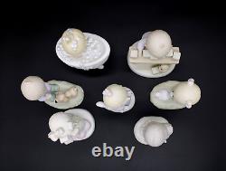 Lot of 7 Precious Moments Figurines Success Jesus Cleansed Joyful Smile w Boxes