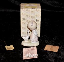 Lot of 7 Precious Moments Figurines Success Jesus Cleansed Joyful Smile w Boxes
