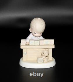 Lot of 7 Precious Moments Figurines Success Jesus Cleansed Joyful Smile w Boxes