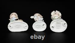 Lot of 7 Precious Moments Figurines Success Jesus Cleansed Joyful Smile w Boxes