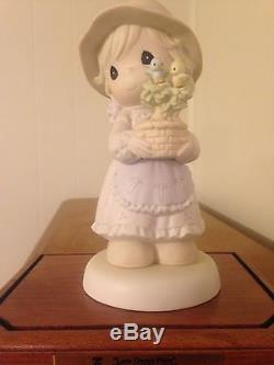 Love Grows Here 9 Inch Precious Moments Figurine WithDisplay Case- Easter Seals LE