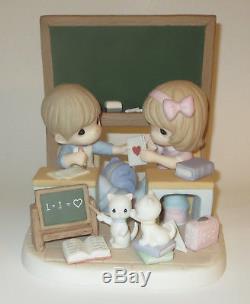 Love is the Most Important Lesson Precious Moments Figurine School Cats NWOB