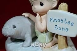 Manatee Zone Precious Moments Our Love Will Never be Endangered (rare manatee)