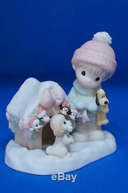 Minnie Mickey Donald Pluto Magic Season Disney Precious Moments Figurine 710050