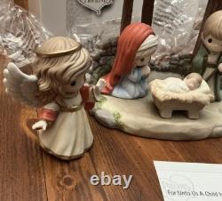 NEW Precious Moments Hallmark For Unto Us A Child Is Born 7 PC Nativity 199301