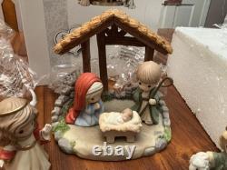 NEW Precious Moments Hallmark For Unto Us A Child Is Born 7 PC Nativity 199301