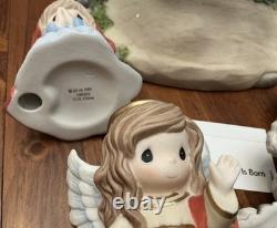 NEW Precious Moments Hallmark For Unto Us A Child Is Born 7 PC Nativity 199301