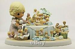 NIB PRECIOUS MOMENTS FROM THE BEGINNING 110238 LE 25th Anniversary signed Gene