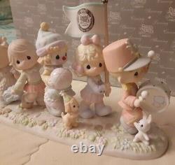 NIB Precious Moments 25 Years Figurine # 108544Marching Ahead Another 25 Years