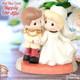 New Precious Moments Disney Figurine Cinderella Wedding Prince Charming Bride