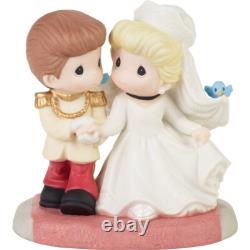 New PRECIOUS MOMENTS DISNEY Figurine CINDERELLA WEDDING Prince Charming Bride