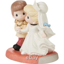 New PRECIOUS MOMENTS DISNEY Figurine CINDERELLA WEDDING Prince Charming Bride