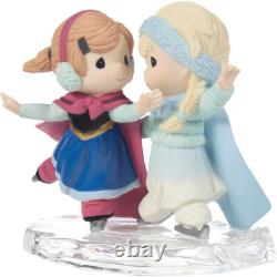 New PRECIOUS MOMENTS DISNEY Figurine SISTERS ARE FOREVER Frozen Anna Elsa Ice