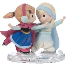 New PRECIOUS MOMENTS DISNEY Figurine SISTERS ARE FOREVER Frozen Anna Elsa Ice