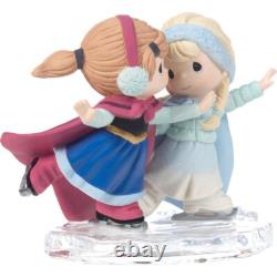 New PRECIOUS MOMENTS DISNEY Figurine SISTERS ARE FOREVER Frozen Anna Elsa Ice