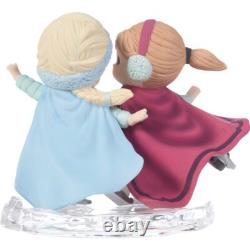 New PRECIOUS MOMENTS DISNEY Figurine SISTERS ARE FOREVER Frozen Anna Elsa Ice