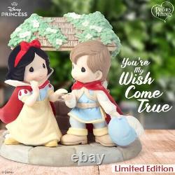 New PRECIOUS MOMENTS DISNEY Figurine SNOW WHITE Princess Prince Love Well LTD