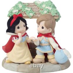 New PRECIOUS MOMENTS DISNEY Figurine SNOW WHITE Princess Prince Love Well LTD