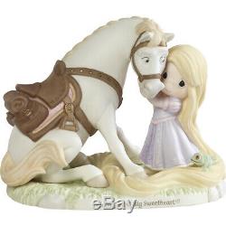 @ New PRECIOUS MOMENTS DISNEY Porcelain Figurine RAPUNZEL TANGLED HORSE FROG