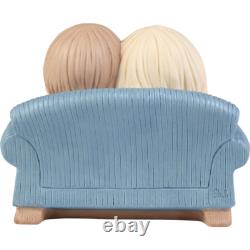 New PRECIOUS MOMENTS Figurine LIFE IS BUTTER TOGETHER Love Couple Popcorn TV
