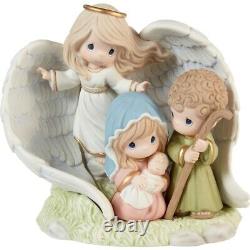 New PRECIOUS MOMENTS Figurine NEWBORN KING Baby Jesus Angel LIMITED EDITION