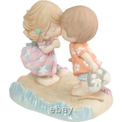 New PRECIOUS MOMENTS Figurine OUR LOVE IS DEEPER THAN OCEAN Hawaii Shirt Dress