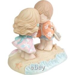 New PRECIOUS MOMENTS Figurine OUR LOVE IS DEEPER THAN OCEAN Hawaii Shirt Dress