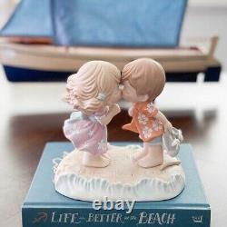 New PRECIOUS MOMENTS Figurine OUR LOVE IS DEEPER THAN OCEAN Hawaii Shirt Dress
