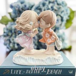 New PRECIOUS MOMENTS Figurine OUR LOVE IS DEEPER THAN OCEAN Hawaii Shirt Dress