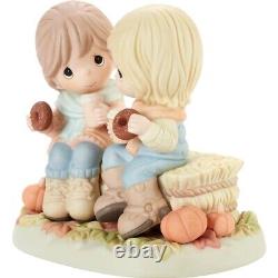 New PRECIOUS MOMENTS Figurine PUMPKIN SPICE LATTE Friends Sisters Donut Coffee