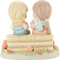 New PRECIOUS MOMENTS Figurine PUMPKIN SPICE LATTE Friends Sisters Donut Coffee