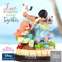 New PRECIOUS MOMENTS Musical Figurine LITTLE MERMAID ARIEL ERIC Love Music Box