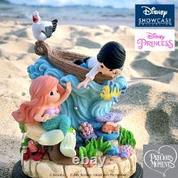New PRECIOUS MOMENTS Musical Figurine LITTLE MERMAID ARIEL ERIC Love Music Box