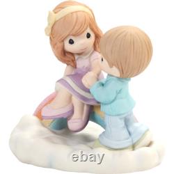 New PRECIOUS MOMENTS Propose Figurine RAINBOW BRIDGE Cloud Love Couple Statue
