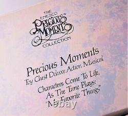 New Precious Moments Toy Chest Music Box Deluxe Musical 1991