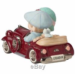 Our Love Is Timeless Precious Moments Figurine Couple Classic Car Elegant NWOB