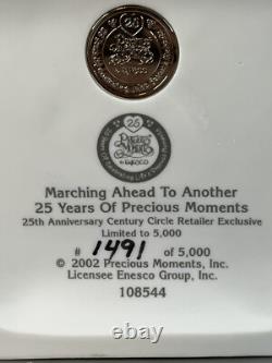 PRECIOUS MOMENTS #108544 MARCHING AHEAD ANOTHER 25 YEARS 1491/ 5000 Dealer Only