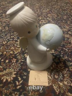 PRECIOUS MOMENTS 1994 He's Got The Whole World In His Hands 9 #0821 OF 2000 BOX