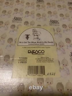 PRECIOUS MOMENTS 1994 He's Got The Whole World In His Hands 9 #0821 OF 2000 BOX