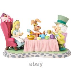 PRECIOUS MOMENTS DISNEY Figurine ALICE IN WONDERLAND Tea Party Cheshire Cat