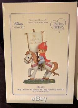 PRECIOUS MOMENTS Disney Showcase PRINCESS BIRTHDAY TRAIN 7 Set Lot Ariel Aurora