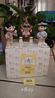 Precious Moments Everybody Has A Part 731625 Rare 3 Piece Japanese Exclusive