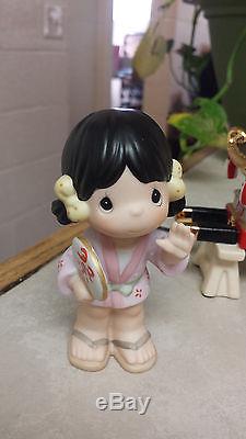 Precious Moments Everybody Has A Part 731625 Rare 3 Piece Japanese Exclusive