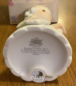 PRECIOUS MOMENTS GROWING IN GRACE 9 FIGURINES Infant through age 8 with boxes