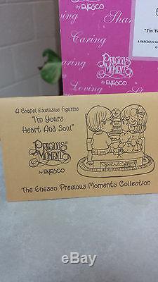 Precious Moments I'm Yours Heart And Soul 4001779 Rare Chapel Exclusive/$400
