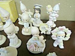 PRECIOUS MOMENTS Lot of 38 Porcelain Figurines ENESCO