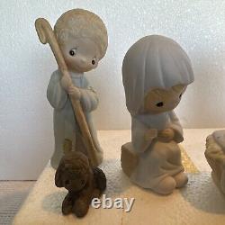 PRECIOUS MOMENTS NATIVITY-1979 9 PC Set (COME LET US ADORE HIM)