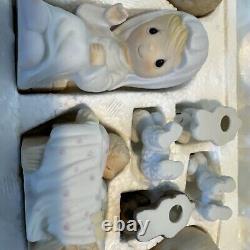 PRECIOUS MOMENTS NATIVITY-1979 9 PC Set (COME LET US ADORE HIM)